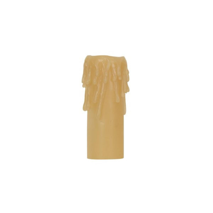 Satco 80-1633 Edison Base Resin Half Drip Amber Finish 1-1/4" Inside Diameter 1-9/16" Outside Diameter 4" Height