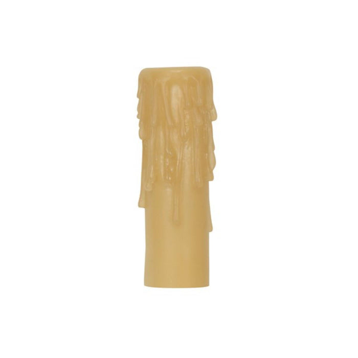 Satco 80-1635 Candelabra Base Resin Half Drip Amber Finish 7/8" Inside Diameter 1-5/32" Outside Diameter 4" Height