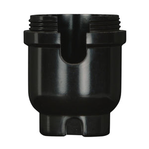 Satco 80-1641 Medium Base Phenolic Socket 1/8 IP Cap Only With metal bushing less set screw for Turn Knob and Pull Chain Sockets