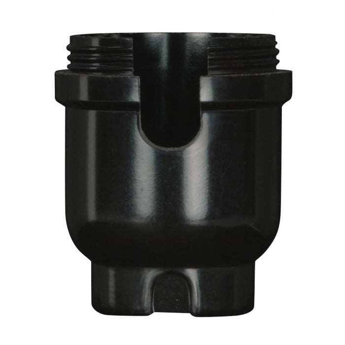 Satco 80-1641 Medium Base Phenolic Socket 1/8 IP Cap Only With metal bushing less set screw for Turn Knob and Pull Chain Sockets