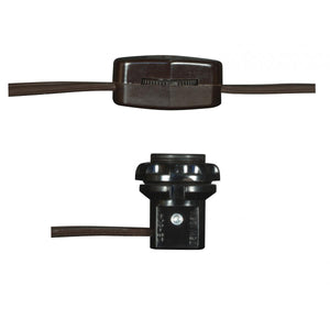 Satco 80-1693 Phenolic Threaded Candelabra Sockets with Leads / Rings