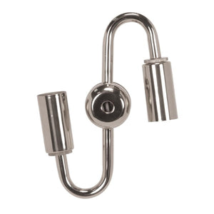 Satco 80-1706 Steel "S" Cluster For Medium or Candelabra Nickel Finish Inside Wiring Only 6" Centers 1/8 IP Top And Bottom