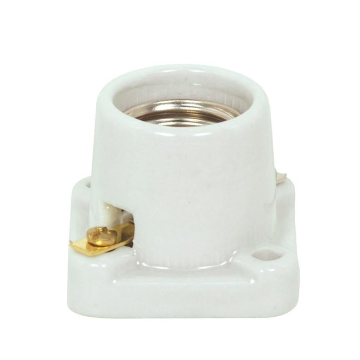 Satco 80-1748 Medium Base Porcelain Pony Cleat Screw Terminals CSSNP Screw Shell 1-11/16" Height 2" Diameter 660W 250V