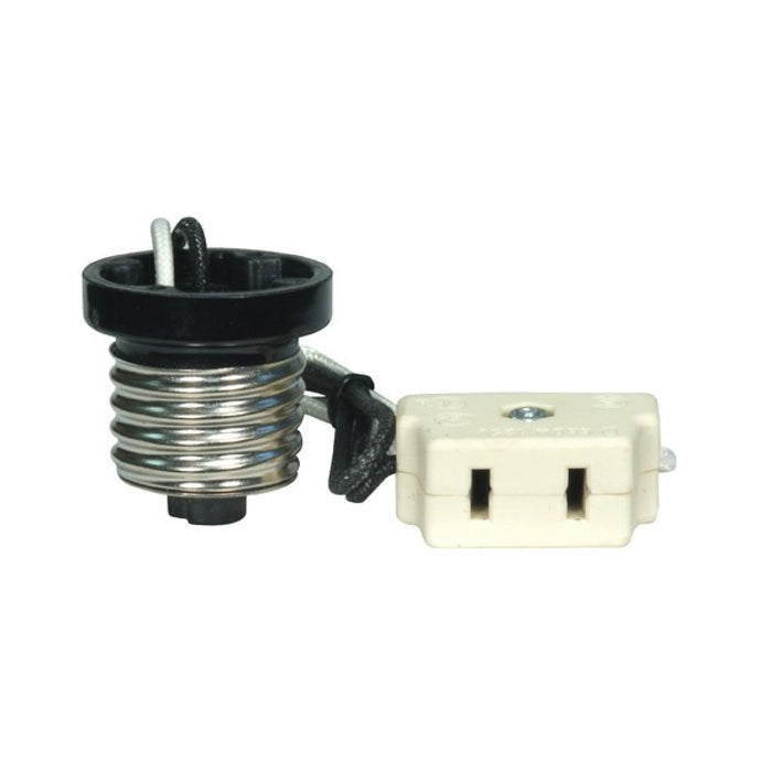 Satco 80-1769 Porcelain Par 46 And 38 5KV Harness Set With Medium Base Adapter Unglazed 660W 125V