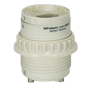 Satco 80-1849 Self-Ballasted Lamp Adapter Phenolic w/Uno Ring G24q-1 & GX24q-1 60Hz, 0.15A