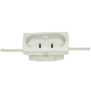 Satco 80-1865 Porcelain Par 56 And 64 Connector Mogul Base 2-1/2" Width 1-1/4" Height 1-3/8" Diameter 18" Leads Unglazed 1000W 125V