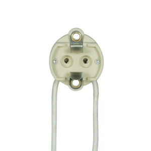 Satco 80-1872 G12 HID Socket 5KV 8" SF-2 Leads 3/4" Height 1-3/8" Diameter 1-1/4" CC Screw Holes 600W 1000V