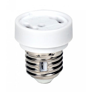 Satco 80-1888 White Medium To GU24 Socket Reducer E26 - GU24 With Locking Device 3/4" Overall Extension 660W 250V