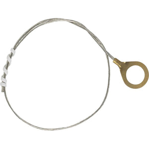 Satco 80-1965 1/8 IP Round Ground Lug With 1 Foot 18/1 Tinned Copper Ground Wire