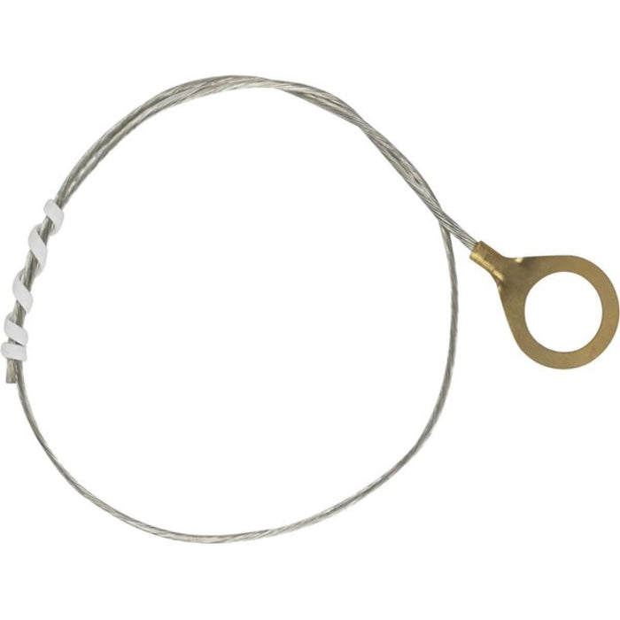 Satco 80-1965 1/8 IP Round Ground Lug With 1 Foot 18/1 Tinned Copper Ground Wire