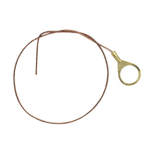 Satco 80-1966 1/4 IP Round Ground Lug With 1 Foot 18/1 Bare Copper Ground Wire