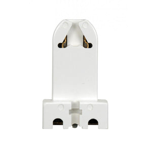 Satco 80-2025 Bi-Pin Lampholder Medium T8 / T12 Bulbs Screw Terminals G13 Base With Screw And Nut For Flush or Surface 660W 600V