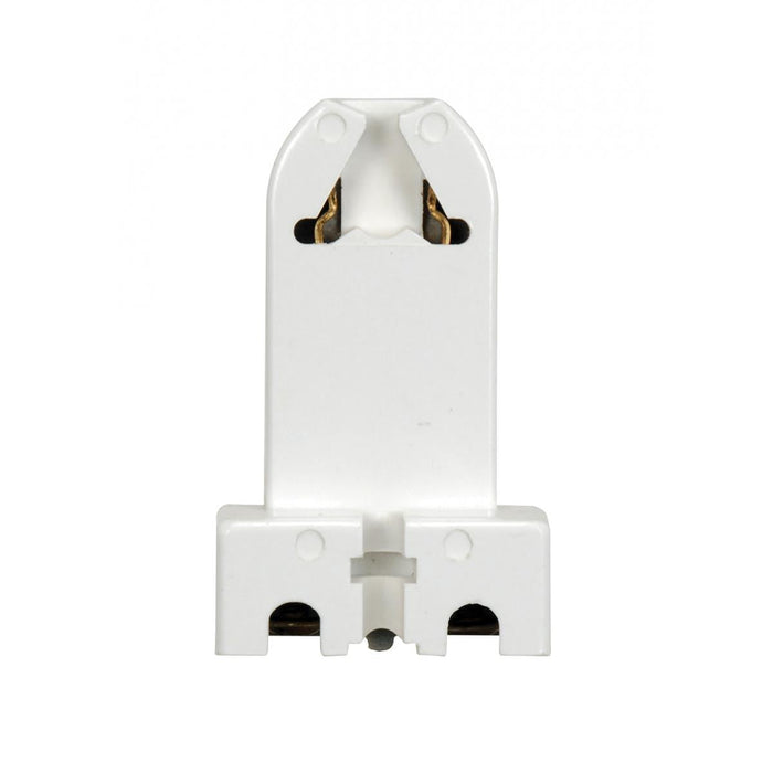 Satco 80-2025 Bi-Pin Lampholder Medium T8 / T12 Bulbs Screw Terminals G13 Base With Screw And Nut For Flush or Surface 660W 600V