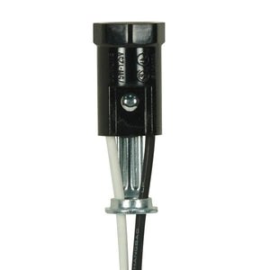 Satco 80-2098 Phenolic Candelabra Sockets with Leads