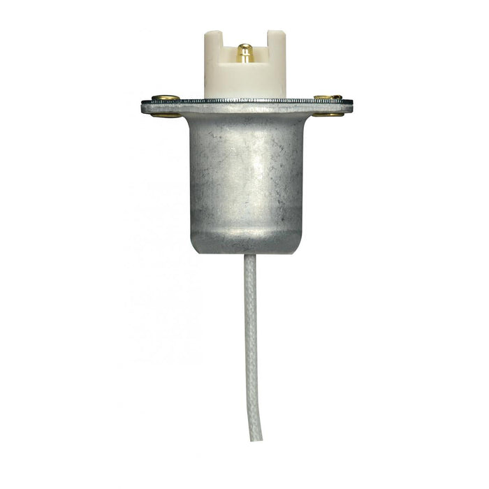 Satco 80-2364 Recessed Contact Lampholder R75/RX75 Base Front Flange Mounting 18" Wire 1500W 600V