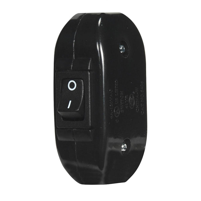 Satco 80-2496 Heavy Duty Feed Thru Switch; Black; 6A; 120V