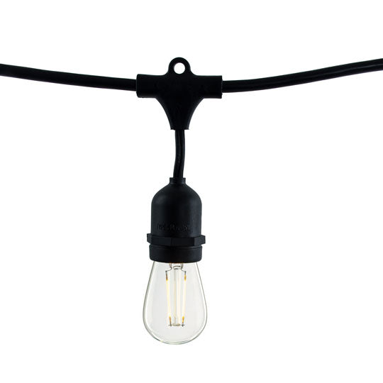 Bulbrite 810009 STRING10/E26/BLACK-LED2S14-KT 2W S14 E26 String Light - Black - Bulbs Included: 2.5W S14 Clear LED (10pcs)