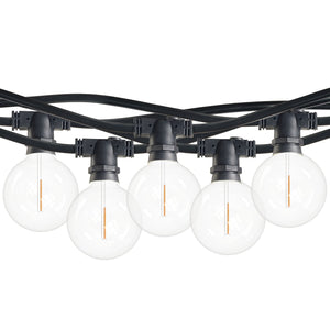 Bulbrite 812123 STRING10L/14FT/16IN/E12/BLACK/LED/G16 0.7W G16 E12 String Light - Black - Bulbs Included:0.7W G16 Clear LED (10pcs)
