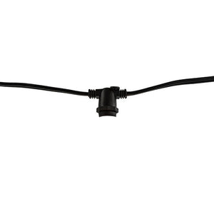 Bulbrite 812300 STRING12L/30FT/30IN/E26/BLACK N/AW N/A E26 String Light - Black - Bulbs not Included