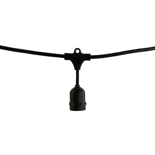 Bulbrite 812480 STRING15L/48FT/36IN/E26/BLACK N/AW N/A E26 N/A