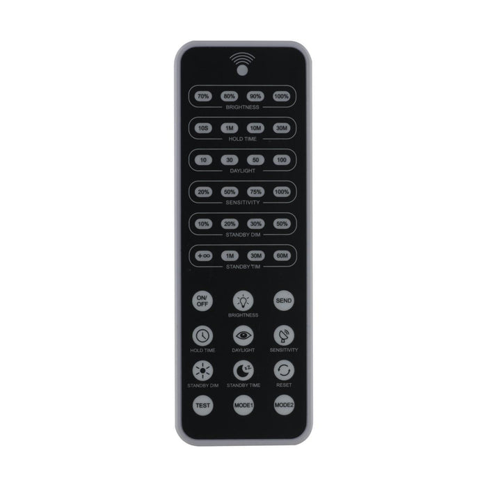 Satco 86-219 UFO High Bay Sensor Remote Control for use with 86-218 Sensor, Gen 2 and CCT & Wattage Selectable LED High Bay Fixtures