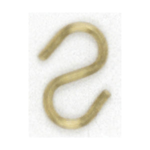 Satco 90-013 Brass Plated S-Hook 5/8"