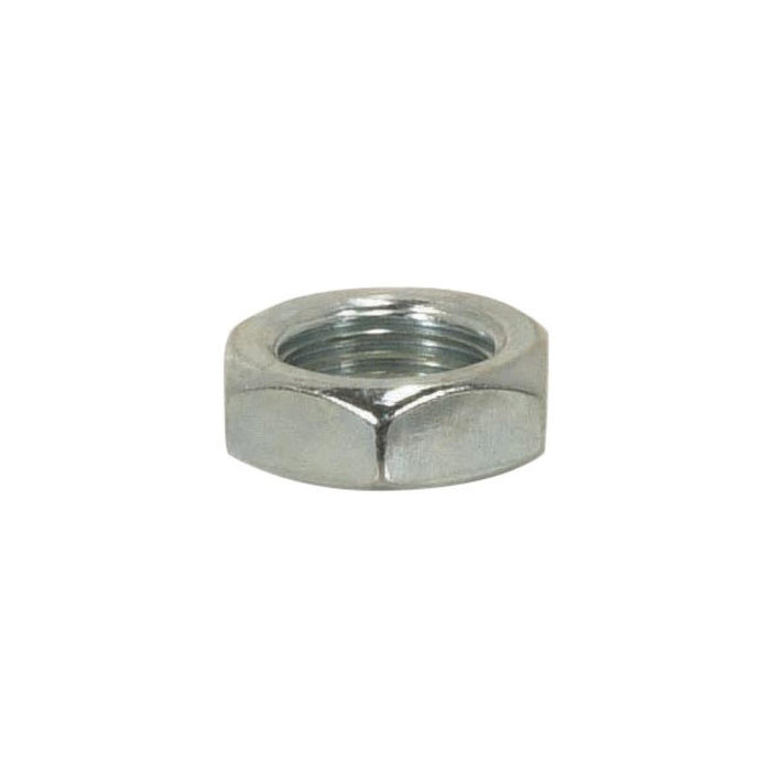 Satco 90-034 Steel Locknut 1/8 IP 9/16" Hexagon 3/16" Thick Unfinished