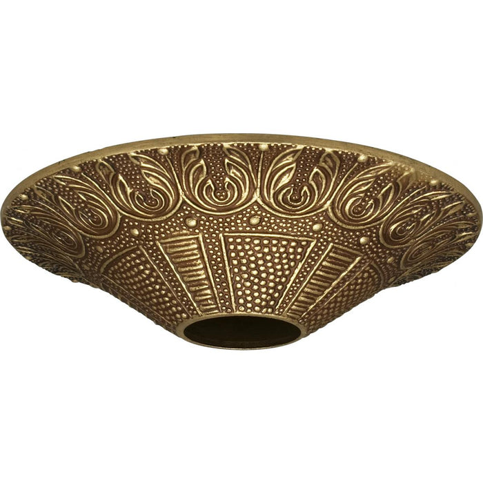 Satco 90-039 Cast Brass Canopy Antique Brass Finish 4-3/8" Diameter 1-1/16" Center Hole 1" Height