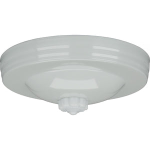 Satco 90-045 Blank Up Kit White Finish 5" Diameter 7/16" Center Hole Includes Hardware