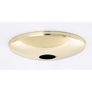 Satco 90-048 Plain Shallow Fixture Canopy Only Brass Finish 5in. Diameter 1-1/16in. Center Hole