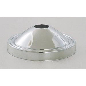 Satco 90-050 Plain Deep Fixture Canopy Only Chrome Finish 5" Diameter 11/16" Center Hole 1-3/4" Depth