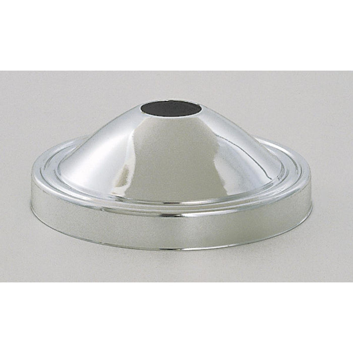 Satco 90-050 Plain Deep Fixture Canopy Only Chrome Finish 5" Diameter 11/16" Center Hole 1-3/4" Depth