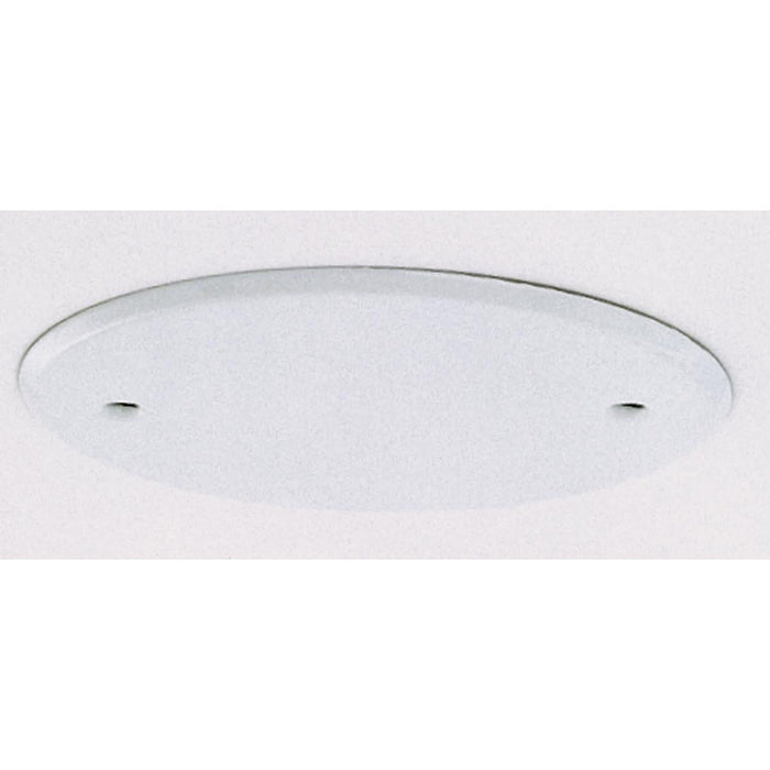 Satco 90-069 Blank Up Kit For 4" Box White Finish 5" Diameter 2-8/32 Bar Holes 3-1/2" Center To Center Includes Hardware