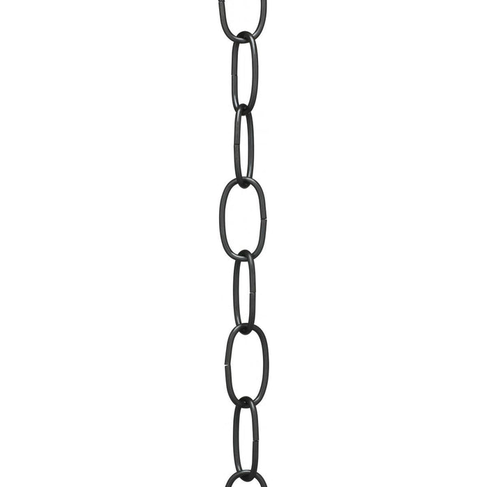Satco 90-072 11 Gauge Chain Black Finish 1-1/2" Link Length 7/8" Link Width 3/32" Thick 1 Yard Length 200 Yards/Carton 15lbs Max