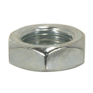 Satco 90-1035 Steel Locknut 1/8 IP 9/16" Hexagon 3/16" Thick Zinc Plated Finish