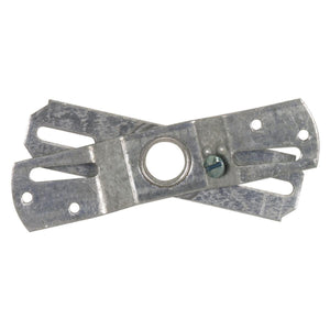 Satco 90-1073 Double Crossbars Screw Holes 2-3/4" And 3-7/8" Center To Center With Ground Screw