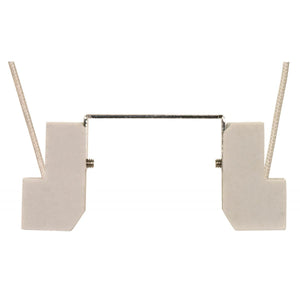 Satco 90-1078 78mm Double Ended Porcelain Halogen Socket R7S Base 9" Leads 1-5/8" Height 4" Width 1000W 250V