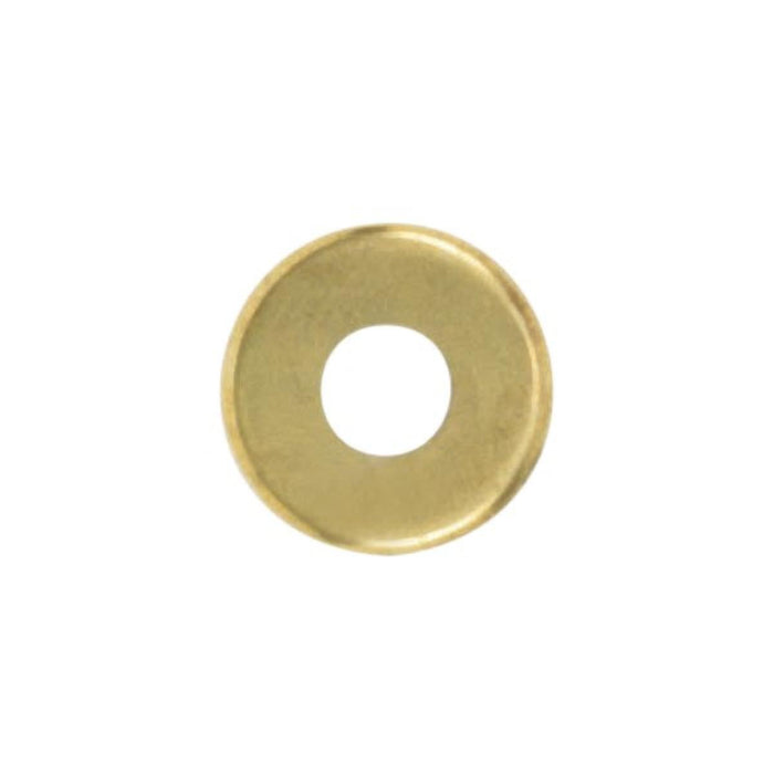 Satco 90-1091 Turned Brass Check Ring 1/8 IP Slip Burnished And Lacquered 1-1/4" Diameter