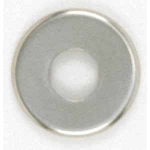 Satco 90-1096 Steel Check Ring Curled Edge 1/8 IP Slip Nickel Plated Finish 1-1/2"