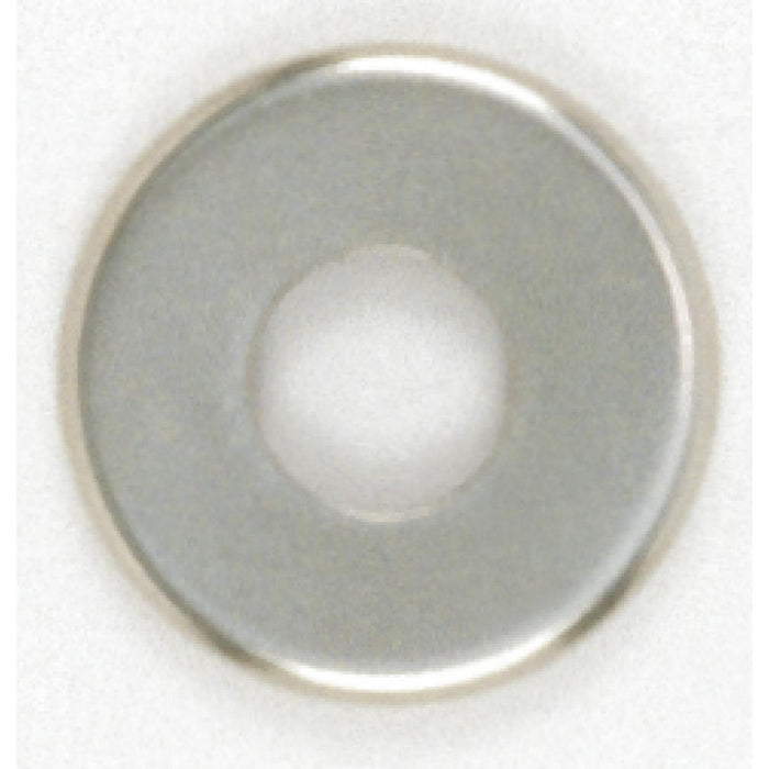 Satco 90-1096 Steel Check Ring Curled Edge 1/8 IP Slip Nickel Plated Finish 1-1/2"
