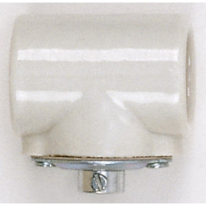 Satco 90-1109 Twin Porcelain Socket With Flange Bushing Cap 1/8 IPS Cap CSSNP Screw Shell Glazed 660W 250V 100/10 Master