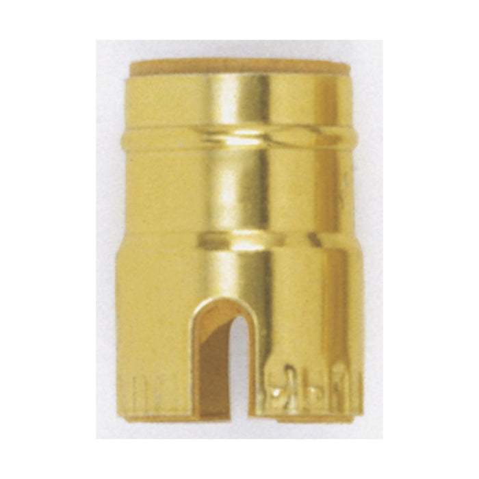 Satco 90-1144 Aluminum Shell With Paper Liner Push Thru Brite Gilt Finish