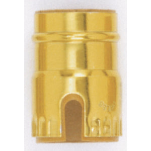 Satco 90-1145 Aluminum Shell With Paper Liner Pull Chain/Turn Knob Brite Gilt Finish