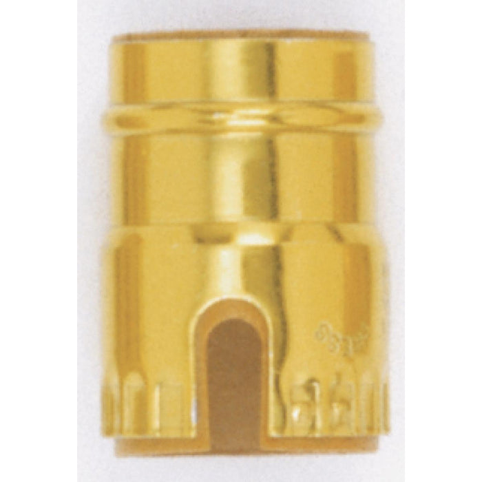 Satco 90-1145 Aluminum Shell With Paper Liner Pull Chain/Turn Knob Brite Gilt Finish