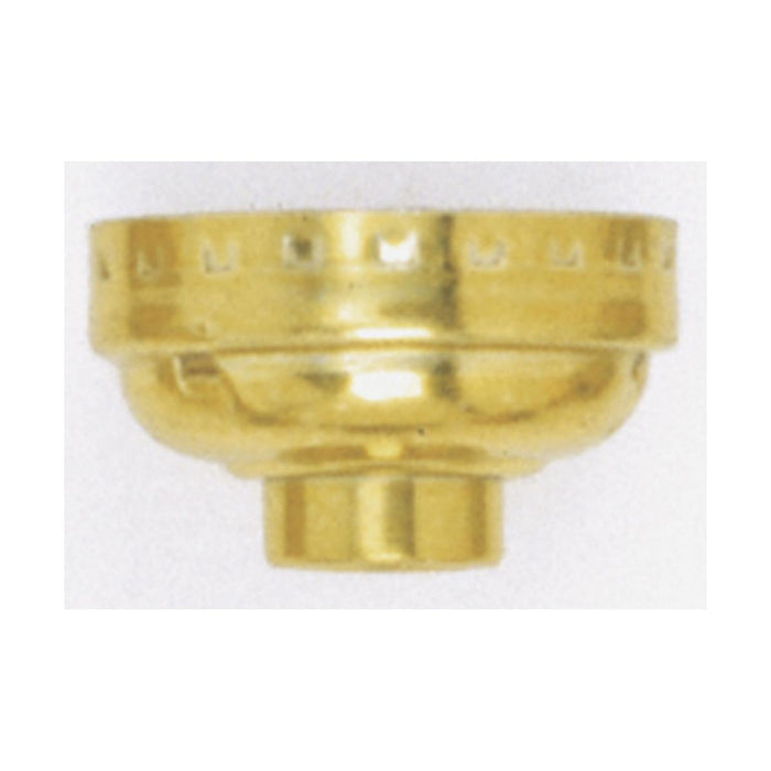Satco 90-1147 Aluminum Cap With Paper Liner 1/8 IPS Sideout Hole Less Set Screw Brite Gilt Finish