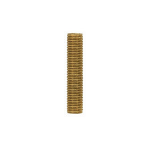 Satco 90-1187 1/8 IP Solid Brass Unfinished 1-1/4" Length 3/8" Wide