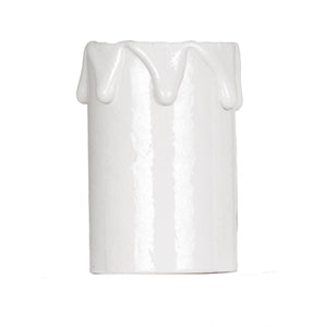 Satco 90-1246 Plastic Drip Candle Cover White Plastic Drip 1-3/16" Inside Diameter 1-1/4" Outside Diameter 2" Height