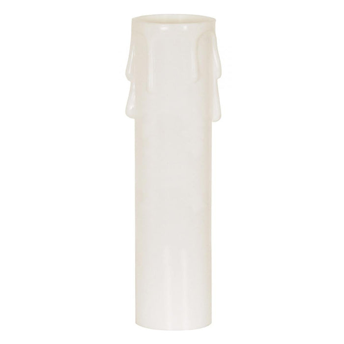 Satco 90-1248 Plastic Drip Candle Cover White Plastic Drip 1-3/16" Inside Diameter 1-1/4" Outside Diameter 3" Height