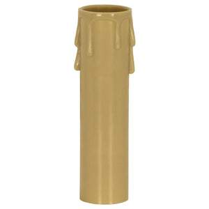 Satco 90-1249 Plastic Drip Candle Cover Antique Plastic Drip 1-3/16" Inside Diameter 1-1/4" Outside Diameter 3" Height