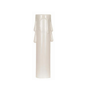 Satco 90-1257 Plastic Drip Candle Cover Ivory Plastic Drip 13/16" Inside Diameter 7/8" Outside Diameter 2-1/2" Height